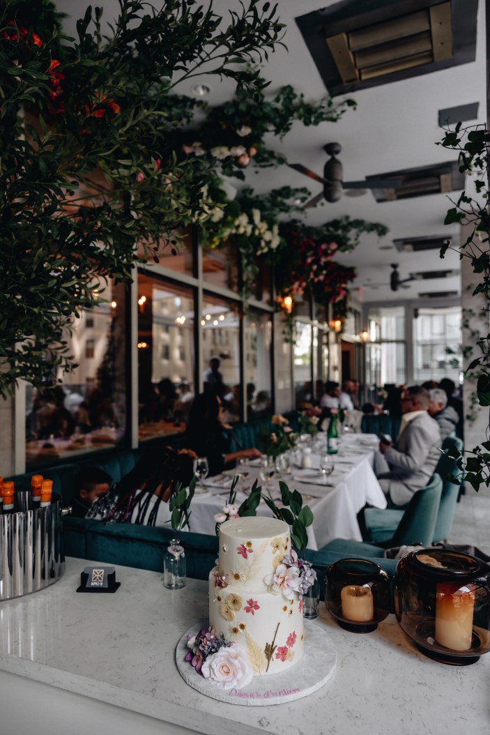 details of baptism party in new york, ny . garden party event photography with beautiful flower cage